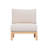 Ventura Modern Coastal Acacia Wood Outdoor Club Chair with Rope-Woven Back and Deep Seat Cushions-124984935