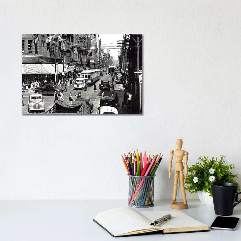 Yonge Street, Toronto, Vintage Photo by PI Collection - Wrapped Canvas Print, 20.32 cm H x 30.48 cm W