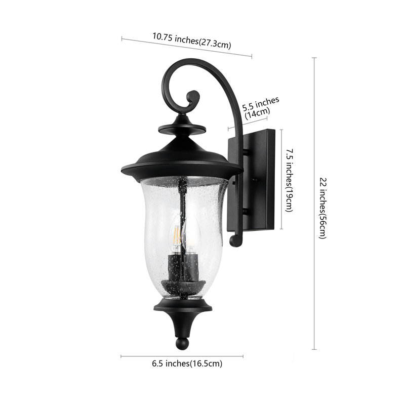 Dowell 2 - Light Outdoor Wall Lantern