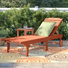 Chaise longue inclinable avec table Aleha