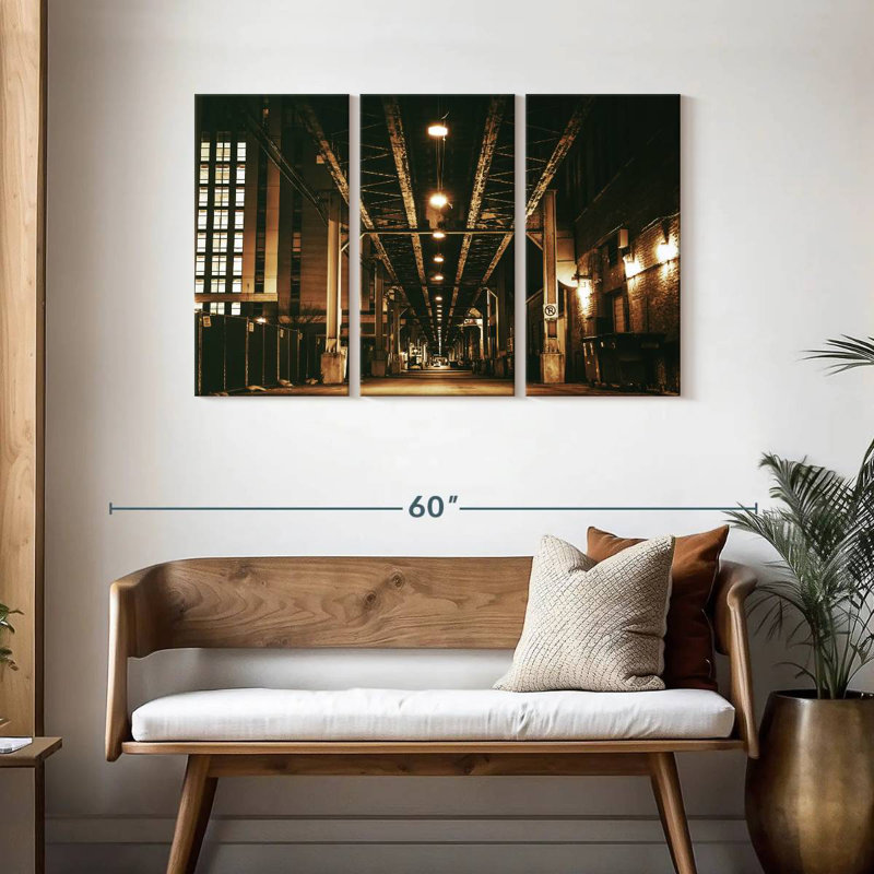 Mehar Chicago Train Bridge, 28" H x 45" W