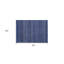 Tapis extérieur lavable antidérapant à rayures bleu marine 2 pi x 3 pi