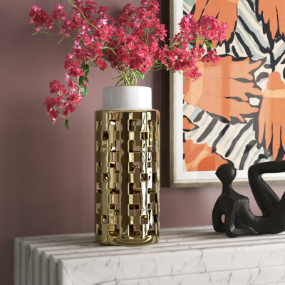 Vase de table en grès 13,8 po Lorrayne