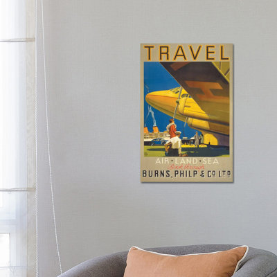 Art Travel - Wrapped Canvas Print