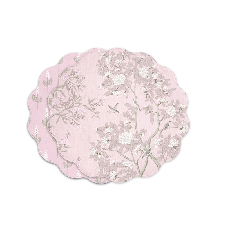 Vida Chinoiserie Reversible Round Placemats