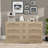Corly 51.2 "Rattan Locker With Drawers, 9 Drawers, Metal Handles For Kitchen, Living Room, Bedroom-1393288903