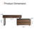 Carmavy  Makeup Vanity Table Expandable Desk with 4 Drawers