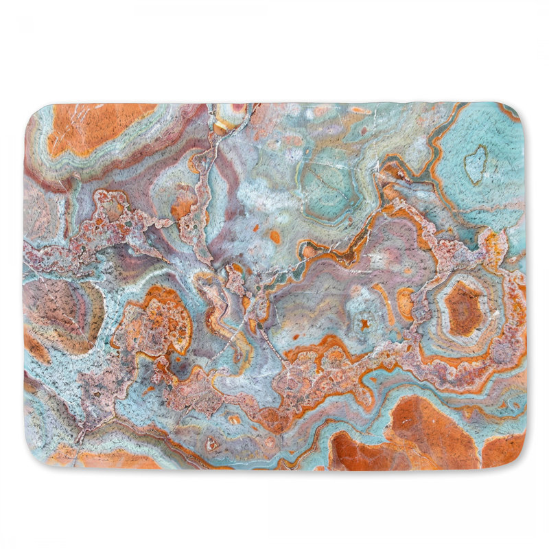 Dagheid Microfiber / Microsuede Non-Slip Bath Mat, 21"W x 34"L