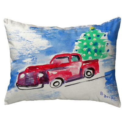 Outdoor Reversible Throw Pillow