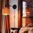 Set Of 2 Wall Sconce With Rattan Lampshade On/off Switch For Bedroom, Living Room, Office
