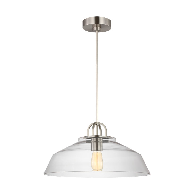Luminaire suspendu Payton, H 9,75 po x l 20 po x P 20 po, Acier brossé