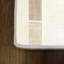 Tapis beige / ivoire en polyester tissé à la machine Deondry-185358658