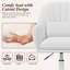 Modern Minimalist Swivel Office Chair with Velvet Padding pillow Vanity Swivel Chair Adjustable Height for Home Office, Study, Bedroom-1561474462