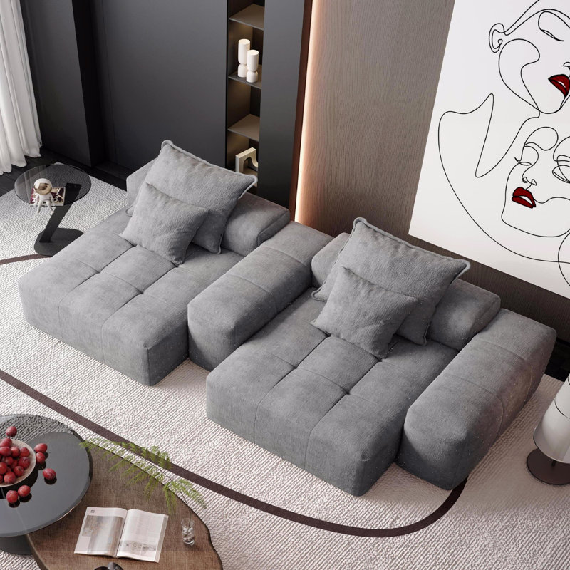 Canapé modulaire surdimensionné Modern, Gris
