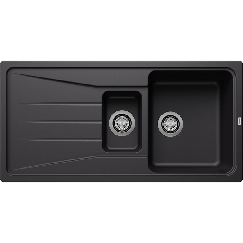 Sona 1.5 Bowl Inset Kitchen Sink, Black