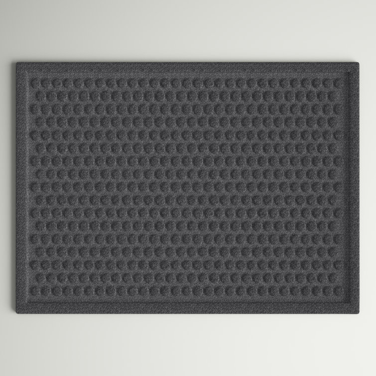 Dot Impressions Door Mat Rebrilliant Mat Size: Rectangle 1'6 x 2'6, Color: Charcaol
