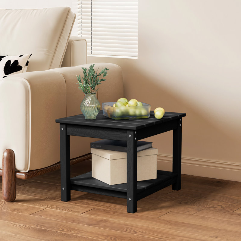 Table d'appoint en PEHD, Noir