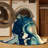 Machine Washable Templeton Clam Chowder Coastal Solid Color Rug in Blue – Navy Binding-2061033067