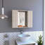 Artemisa Medicine Cabinet, Double Door, Mirror, One External Shelf