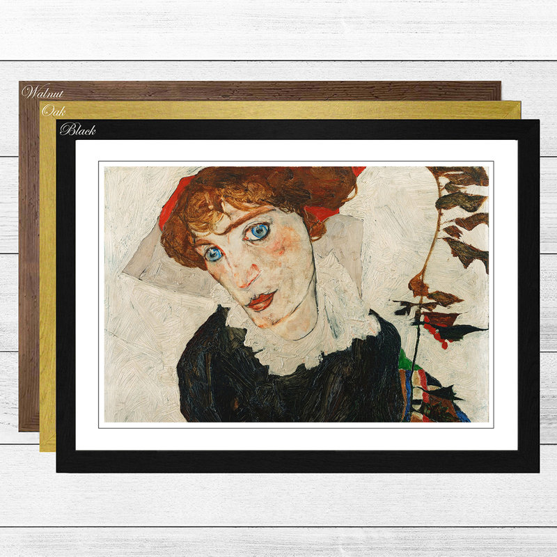 Egon Schiele - Single Picture Frame Painting, Black