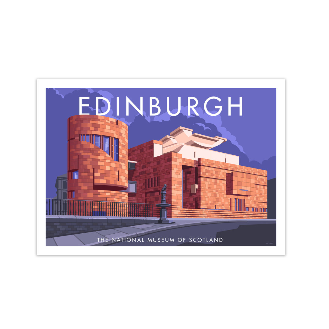 Edinburgh National Museum Of Scotland by Stephen Millership - Print