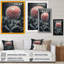 «A Blooming Pink Dahlia Flower in Winter III», impression sur toile-2005614068-2005614069