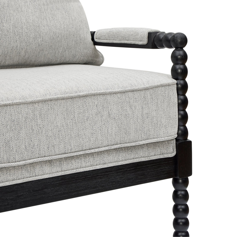 Chaise d'appoint Upholstein, Grey/Black
