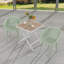 Chaise de salle à manger d'extérieur empilable 2 pièces (sans table)-351705877