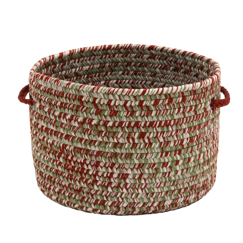 Panier tressé Holiday, H 10 po x l 14 po x P 14 po