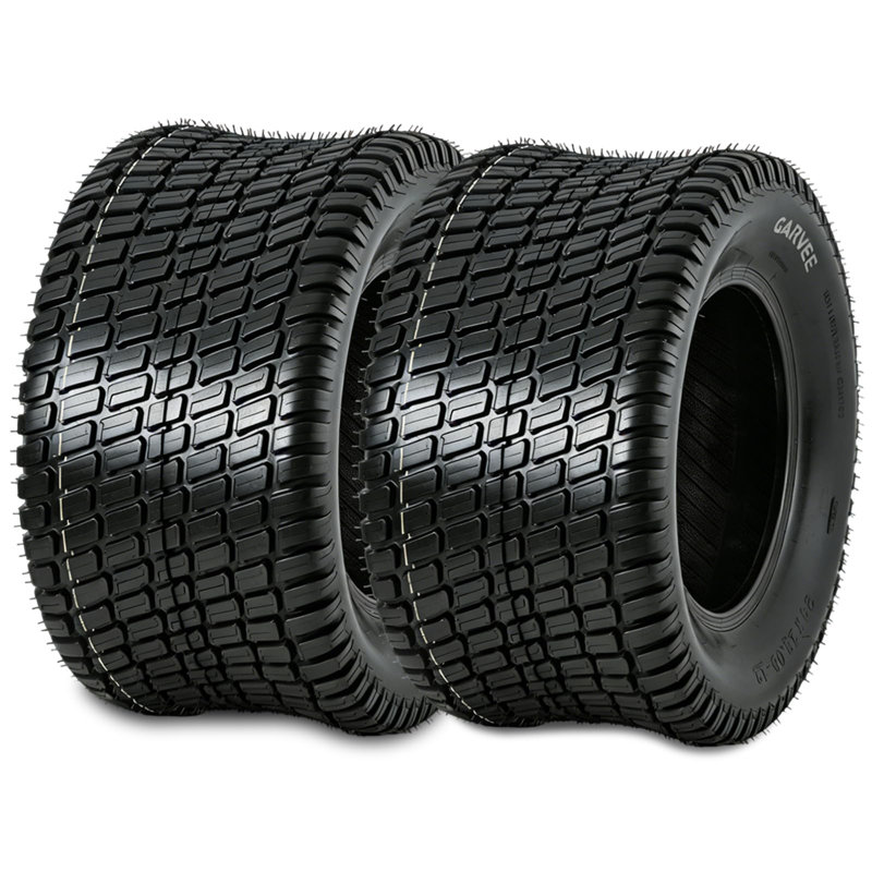 16x6.50-8 Lawn Mower Tires Set of 2, 4 Ply Tubeless Turf Tires 16/6.5-8, 620 LBS Capacity for Garden Tractor & Cart, NOT for Highway Service