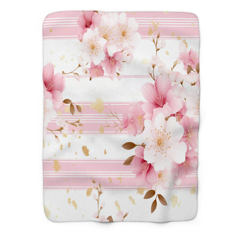 Couverture rose 1 pièce de qualité supérieure, L 50 po x L 60 po