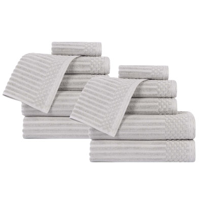 Ruvins 12 Piece 100% Cotton Towel Set