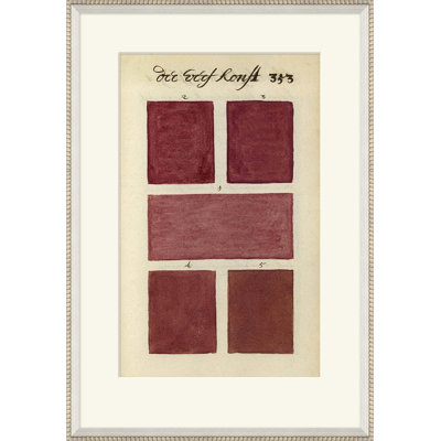 Antique Color Swatches Giclee Print