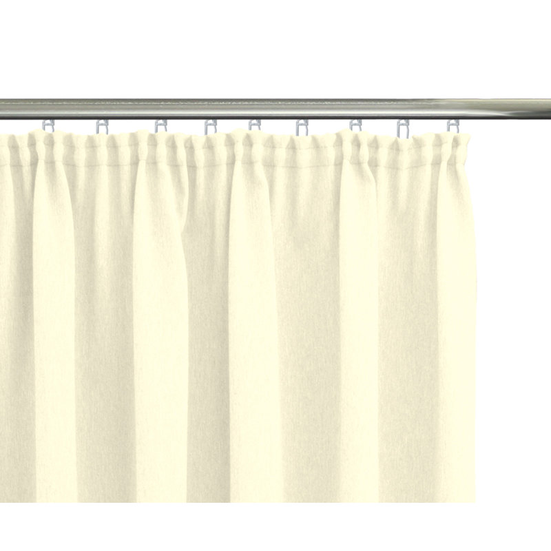 Quade Room Darkening Curtain Pair, 180cm H x 135cm W, Chiffon yellow