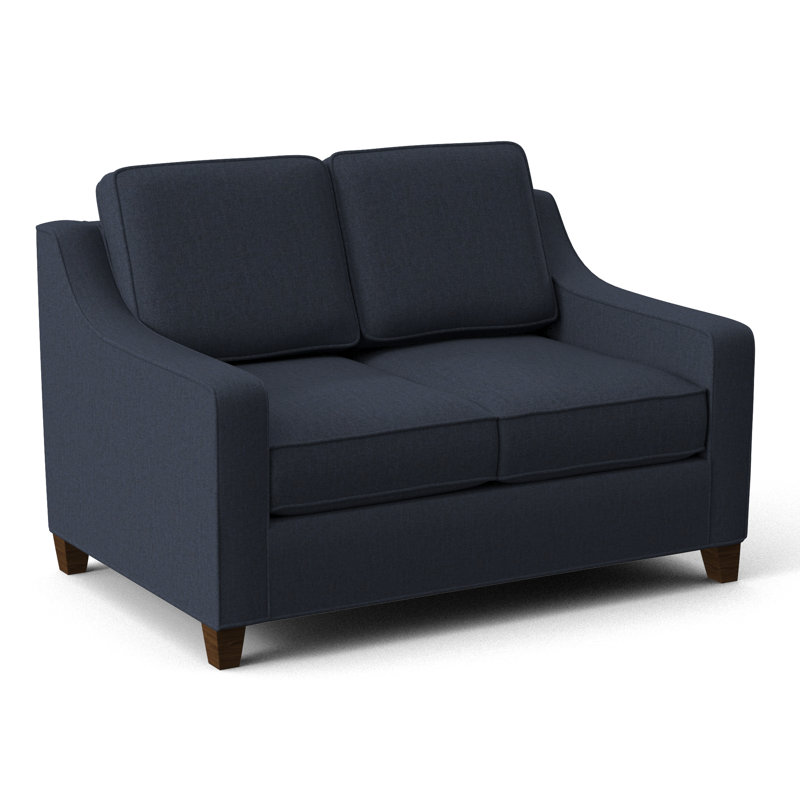 Clark 54" Square Arm Sofa Bed, Archetype Admiral, Montana Walnut