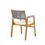Chaises de salle à manger de patio empilables avec design respirant, art moderne simple, ensemble de 2, pieds en métal et dossier en plastique-295546717