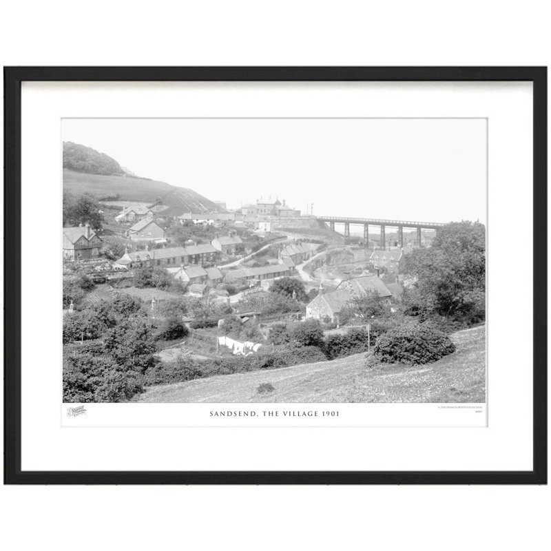 Sandsend, The Village 1901 by Francis Frith - Single Picture Frame Print, 60cm H x 80cm W x 2.3cm D