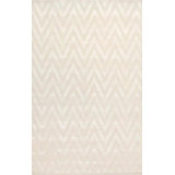 Chevron Area Rug in Ivory