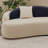 Light luxury blue curved sofa