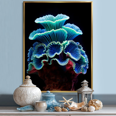 Anémone bleue - Décoration murale plage et océan