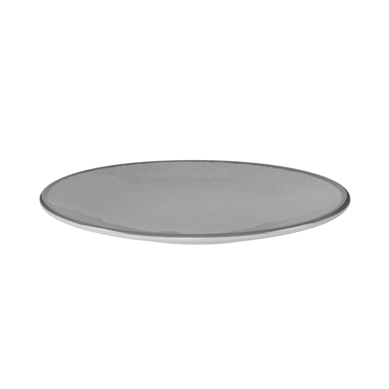 Assiette plate en mélamine 12,5" grésiller ca-mojave, Gris