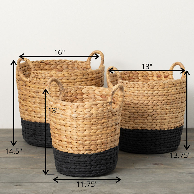 Ensemble de paniers tissés