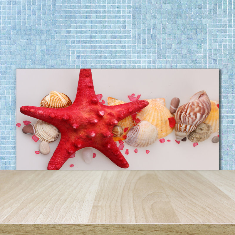 Myaree 50cm W x 100cm L Glass Peel and Stick Panel