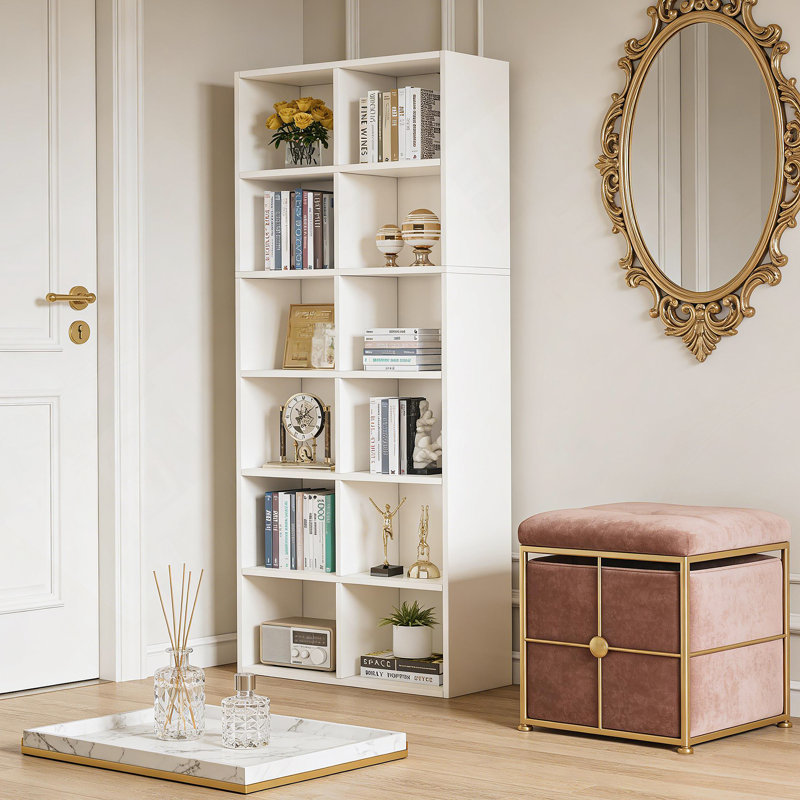Bibliothèque compacte, présentoir attrayant, armoire ouverte