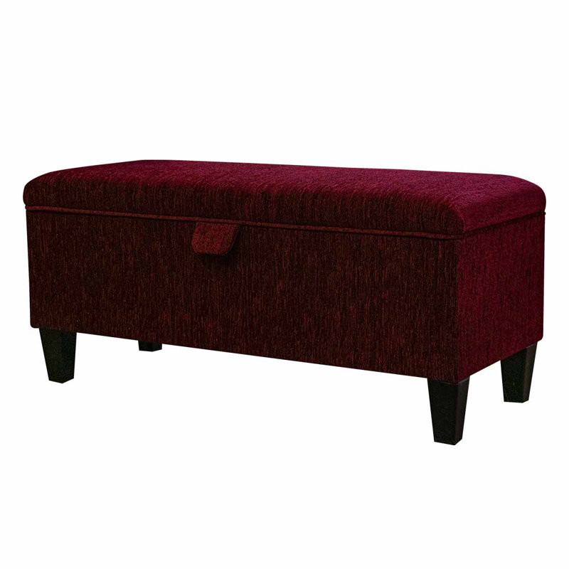 100cm Storage Bench, Solid Shimmer Fuchsia