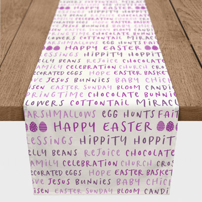 Berthol Rectangle Easter Polyester Table Runner