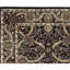 Tapis noir de haute qualité noué à la main