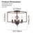 4-Light Antique Bronze Semi Flush Mount