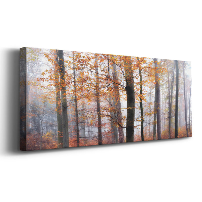 Perdus dans la forêt sur toile, H 24 po x l 60 po x P 1,5 po