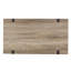 Table basse industrielle avec pieds, finition en bois rustique, centre de table élégant et robuste, design minimaliste moderne, chêne gris